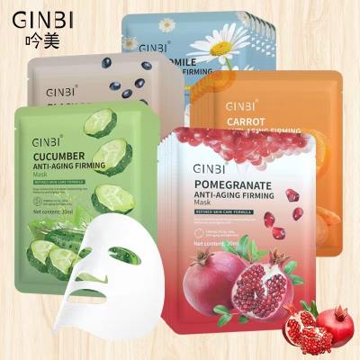 China Custom Moisturizer Private Label Hydrate Sheet Fruit Beauty Face Mask Skin Care Skin Care Korean Whitening Mask for sale