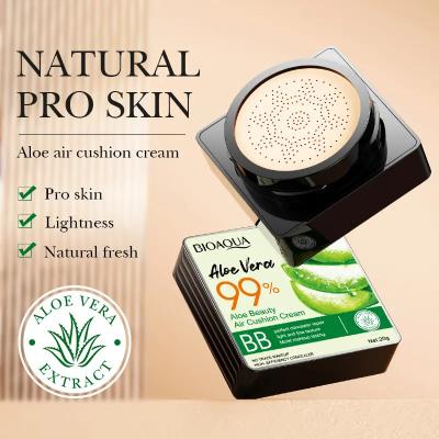 China BIOAQUA Aloe Vera Face Brighten Oil Control Long Lasting Face Make Up Concealer BB Cream Mushroom Air Cushion Liquid Foundation for sale