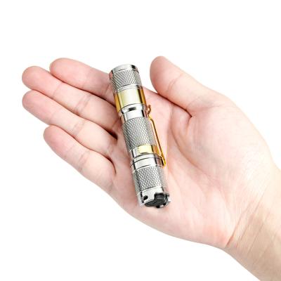 China New LuminTop 2020 Camping MACHINE Titanium AA 2.0 Ti AA or 14500 EDC LED Flashlight OEM ODM for sale