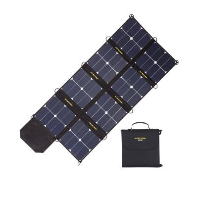 China Folding Portable Solar Panel 100W 18V Volt Camping Laptop Phone Type-C 2 USB Pad Outdoor Power Stations NITECORE FSP100 FSP100 for sale