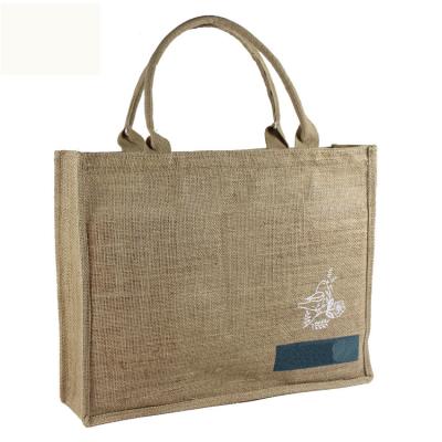 China Convenient Gift Reusable Jute Tote Bag for sale