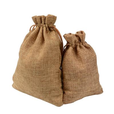 China Jute Reusable Cheap Promotional Drawstring Bag for sale