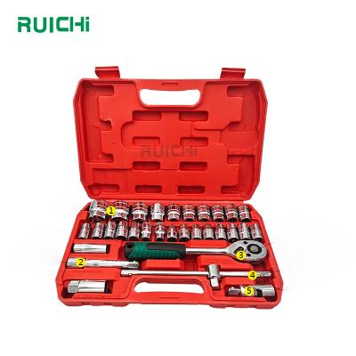 China Multifunctional Car Motorcycle Repair Tool 32PC Socket Wrench Set Car Motorcycle Repair Tool Wrench Socket Combination for sale