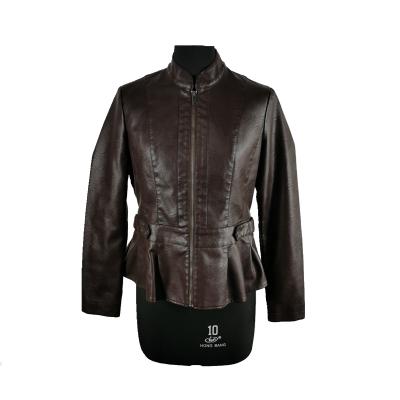 China spring waterproof elegant casual cheap women leather jackets what price of manufacture for sale