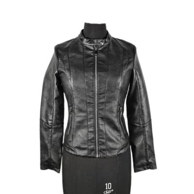 China Heap custom fall custom pu women casual leather jackets what price of manufacture for sale