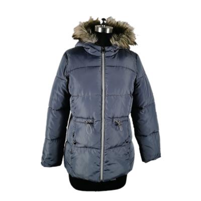 China Anti-wrinkle winter fashion cold anorak padded jacket coat with faux fur collar for women for sale