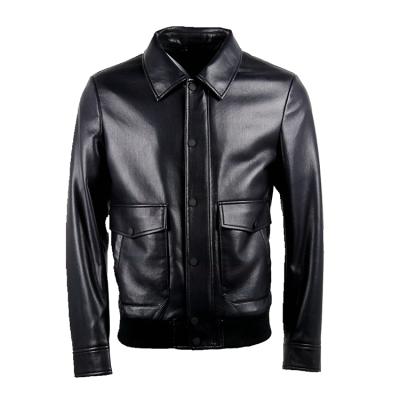 China Waterproof Most Trending Warm Breathable And Functional Genuine Leather Business Jacket For Men for sale