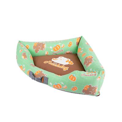 China New Arrival Breathable High Quality Soft Plush Designer Foldable Pet Travel Bed for sale