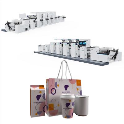 China Garment Shops 6 Colors Automatic Registration Shoe Bag Flexography Printing Machine for sale