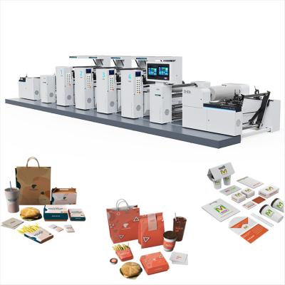 China Building Material Shops UV Flexographic Machine Full Automatic Servo Control Flexo Printing For Paper/Film/Shopping Bag/Kraft Paper for sale