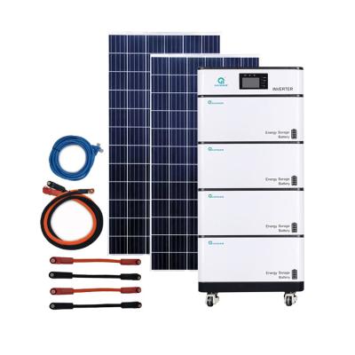 China Household 48V Solar All In One Kit Grade A One Stop Supply With Solar Panels for sale