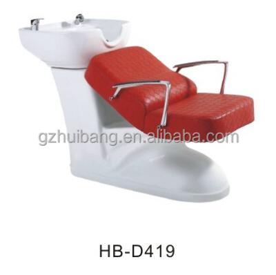 China Modern Commercial Shampoo Chair Furniture Hair Salon Furniture Shampoo Bowl Bed HB-D419 for sale