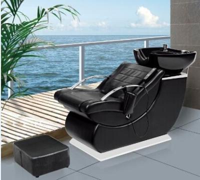 China Professional Modern Commercial Furniture Shampoo Bowl Bed Shampoo Chair With Electric Massage HB-D18 for sale