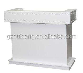 China PANEL cheap top grade lulxury salon reception lounge furniture desk HB-F722-F1 for sale