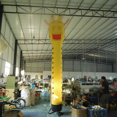 China Giraffe Inflatable Air Dancer Waterproof Advertising Goods 4m High Price for sale