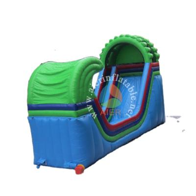 China water proof & Outdoor Commercial Fire Resistance Half-pipe Slide Slide Kids Inflatable Dry Playground For Sale for sale