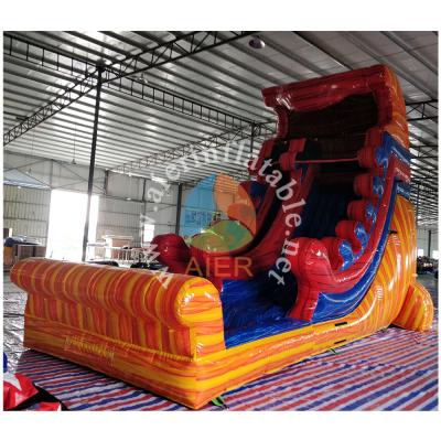 China China Hot Sale 3-12-years-old Indoor Inflatable Toys Kids Color Marble Water Slide Inflatable Water Slide Water Slide for sale