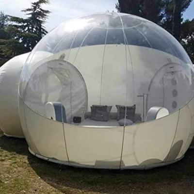 China Transparent tent waterproof and fireproof dome inflatable clear bubble camping tent with bedroom living room for sale