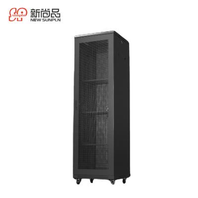 China SPCC Cold Rolled Steel Network Cabinet 27U Standard 19 Inch Rack Mount Server Rack For Computer Equipment Glass Steel Door for sale