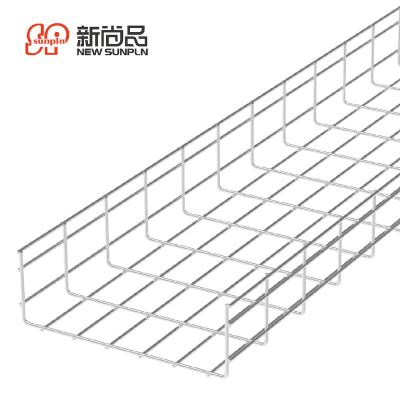 China Cable management 4mm 5mm 6mm china 300 mm IDC basket grid power cable and computer steel cable tray manufacturer for sale