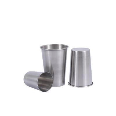 China Viable Stainless Steel Shot Glasses 50ml Wine Glass Tea Cup Metal Beer Portable Stackable Travel Portable Small Shot Tumbler Shot Cup for sale