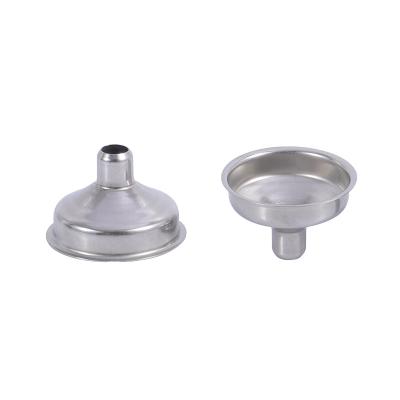 China Mini Stainless Steel Funnel Drinking Bottle Minimalist Liquid Filter Funnel Portable Wide Metal Mouth Instrument Funnel for sale