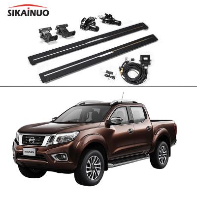 China Easy Through Slide Bar Electric Automotive Modifications Side Running Board External Parts For Nissan Navara for sale