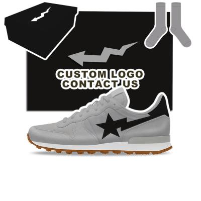 China Cushioning Retro Custom Suede Leather Running Shoes Run Athletic Sport Breathable Jogging Trainer Sneakers Men Running Shoes Custom Logo for sale