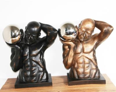 China Europe Wholesale Hot Selling Colored Man Modern Abstract Art Resin Sculpture For Interior Home Decoration for sale