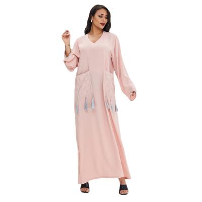 China Fashion Summer Long Skirt Casual Women Clothing Dubai Abaya Skirt Middle East Muslim Islamic Female Print Dress for sale