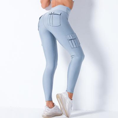 China Wholesale New Style QUICK DRY Women's Butt Lift Tights Leggings Shape High Waist Gym Leggings With Pockets for sale