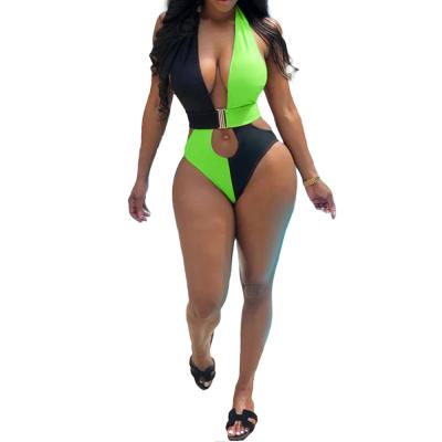 China 2021 New Arrival Summer Beach Wear Bandage Swimsuit Breathable Bikini With Tight Patchwork for sale