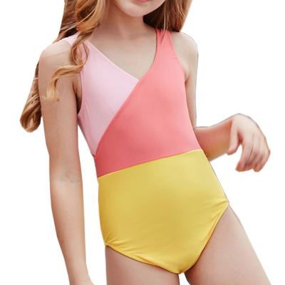 China Breathable One-Piece Swimwear Kid Girl Color Swimwear Harness Girl's Swimwear Bikini Sheer Swimwear Bikini for sale