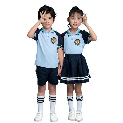 China Kids Suits School Uniforms Patterns School Uniforms Summer Custom Complete Pants Kindergarten Kindergarten Short Skirt School Uniforms for sale