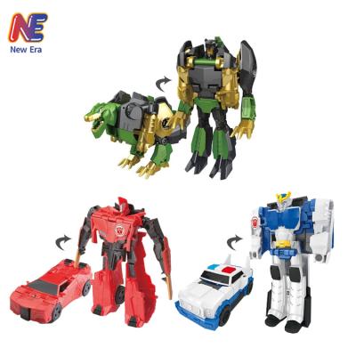 China Toy One Step Deformation Toys Robot Educational Vehicle Toy Car For Children for sale