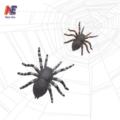 China Plastic Scary 10CM Spider Stage Props Stripe Tarantula Toy for sale