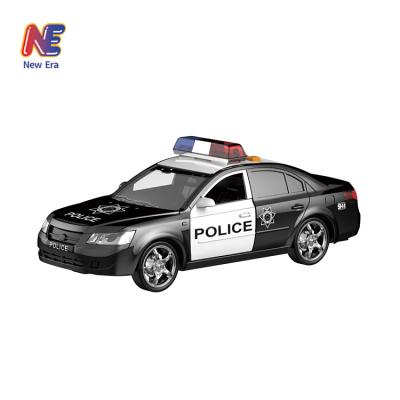 China Friction Toy 1:16 Scale Police Car Friction Operated Rescue Vehicle Toy for sale