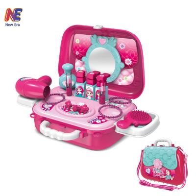 China Pretend Beauty Salon Toy Cosmetic Bag Toy Make Up Toy For Kids 37*28*23CM for sale