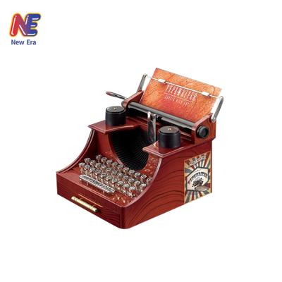 China Retro cogs vintage simulation typewriter music box for sale