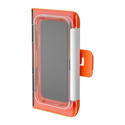 China Universal Adhesive Waterproof Fogproof Magic Box Universal Cell Phone Wall Mount Bathroom Wall Mount Kitchen Punch-free Phone Box for sale