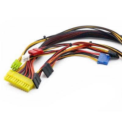 China JR Electronic Male-Female Mini-Fit ATX Wire Harness With Molex Connector Assembly Cable 20 24 Pin Wire Harness for sale