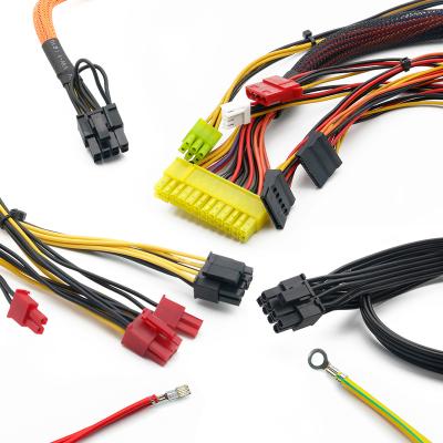 China Electronic Pcl 4 Pin To Cables Sata Power Cable Connector Wire Harness Cord Computer Power Cables for sale