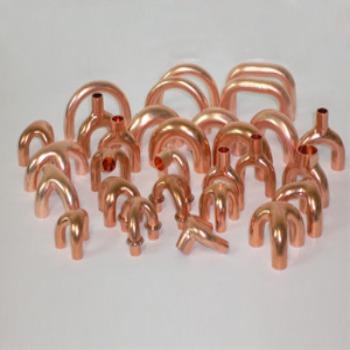 China Home Bend Copper Pipe Air Conditioner Refrigeration U Type Fittings for sale