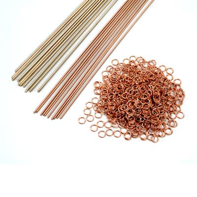 China Carbon Steel Welding Materials Wholesale Welding Rod 1.3 - 1.8 mm Copper Brass Welding Pipe Rod Ring for sale