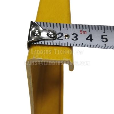 China Industrial C Channel 86x30x3mm, complete set of raw material for fiberglass extension ladder, side profiles, for sale