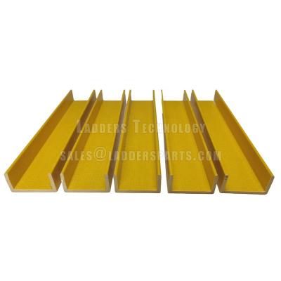 China Industrial C Channel 55x28x4.5mm, Side Profiles, Full Set of Raw Material for Fiberglass A Type Ladder for sale