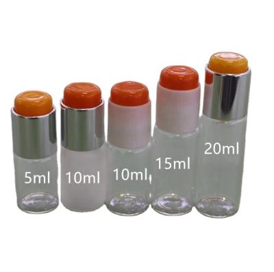 China 5ml 10ml 15ml 20ml Small Quantity Glass Empty Freeze Dried Cosmetic Bottle Transparent Powder Skin Care Serum Bottle for sale