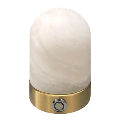 China Modern Simple Alabaster LampWarm White Led Touch Sensor Besides Table Lamp Atmosphere Night Light Rechargeable Table Lamp for sale