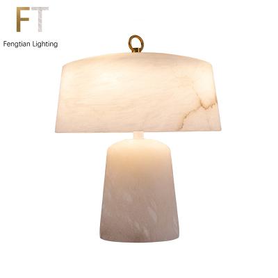 China Imported luxury Nordic home desk lamp romantic and warm modern simple modern bedroom bedside Spanish alabaster lamp for sale