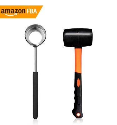 China 2021 Sustainable Kitchen Instrument Coconut Opener Set Coconut Opener With Hammer for sale